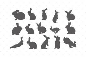 Free bird silhouette patterns included below. Bunny Silhouettes Svg Cut Files 52456 Cut Files Design Bundles