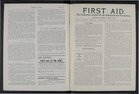 First Aid Journal 1910-1911 by Museum of the Order of St John - Issuu