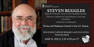 Data Science Applied Research and Education Seminar (ARES) with: Dr. Steven  Ruggles
