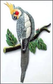 Tropical Parrot Metal Art Cockateil Parrot Metal Art Metal Wall Art Tropical Decor Metal Wall Decor Tropical M Tropical Art Parrots Art Tropical Wall Art