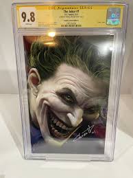 The Joker #1 SIGNED CGC 9.8 SS Scorpion Comics Rafael Grassetti Virgin  Variant