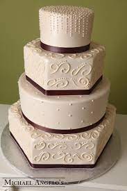 Swirls Dot Piping 8ribbons Cool Wedding Cakes Wedding Cake Fresh Flowers Gorgeous Wedding Cake
