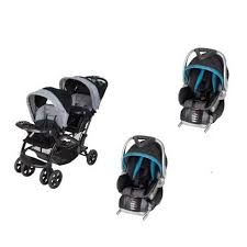 Baby Trend Double Sit N Stand Twin Stroller Travel System With 2 Infant Car Seats Millennium Blue Twin Strollers Baby Car Seats Travel System