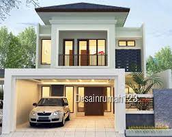 Untuk menampilkan rumah minimalis dua lantai yang modern, kamu dapat memilih furnitur yang simetris untuk rumahmu. Desain Rumah Model Tropis 2 Lantai Di Lahan 8 5 X 21 M2 Desain Rumah Online