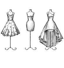 That's exactly where the mannequin model swoops in to save the day. Set Of Mannequins In Dresses Vector Art Download Style Vectors 4 Fashion Illustration Sketches Dresses Fashion Drawing Dresses Fashion Illustration Dresses