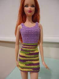 Free knitting and crochet patterns for dolls, teddy bears and other crafty bits and pieces. Barbie Simple Sheath Dress Free Crochet Pattern Feltmagnet