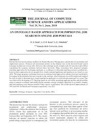 Here's a list of some important activities that you should be participating in every day, week and month. Pdf An Ontology Based Approach For Improving Job Search In Online Job Portals