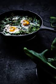 Shakshuka in grün statt rot… Grune Shakshuka Mit Spinat Und Pak Choi Seelenschmeichelei
