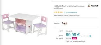 kidkraft tisch und stuhlset herzchen weiss rosa stuhle weiss tisch