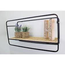 Shelving via plank boards is also a simple improvement that will set nicely in any kitchen. Large Wall Hanging Shelf Unit In Metal Weave Effect Roov
