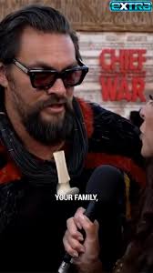 Ohana, Jason at the premier of Chief of War talking about the importance of  family￼