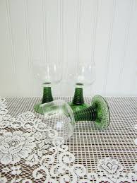 Vintage Deinhard Koblenz Rhein And Mosel Green Ribbed Stemmed Wine Glasses Roemers Rummers Romers Made In West Germany Set Of 3 Drink Ware Koblenz Wine Glasses Wine Tasting