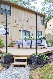 Sips will require fewer footings than a normal joisted deck platform. Diy Outdoor Light Pole Planters Free Plans Ugly Duckling House