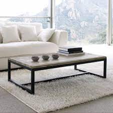 solid fir and metal industrial coffee table maisons du monde furniture industrial coffee table industrial style coffee table