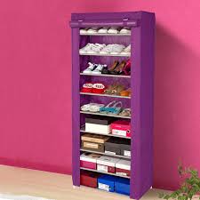 9 Layer Shoe Rack Shelf Storage Closet Organizer Cabinet With Cover Non Woven Fabric Shoes Hanger Organizer Shelf Organizer Filecabinet For Washing Machine Aliexpress