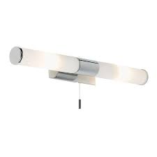 This modern minimalist design is an idea, uncomplicated way to illuminate your bathroom and the high gloss chrome with opal glass will match any decor. Romford Chrome Finish And Matt Opal Glass Bathroom Wall Light El 257 W Tiffany Lighting Direct