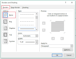 How To Remove All Horizontal Lines From Word Document?