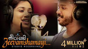 Jeevamshamayi Lyrics Theevandi Shreya Ghoshal Harisankar Ks