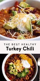 The Best Healthy Turkey Chili You Ll Ever Eat Ambitious Kitchen In 2020 Health Dinner Recipes Healthy Recipes Turkey Chili Healthy