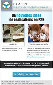 Newsletter Sipasen Industrie De Polystyrene Expanse A Dakar Pour La Promotion De Nouvelles Solutions En Pse