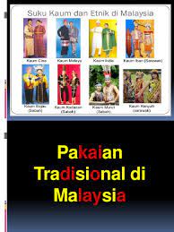 Dalam buku pakaian tradisional asean (1991) oleh suhardi chalid, kain yang sangat digemari masyarakat malaysia adalah kain songket yang ditenun dengan benang sutra dan emas. Pakaian Tradisional Di Malaysia Ppt