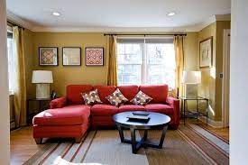Pin By The Great Frame Up On Designer S Corner Living Dining Space Living Room Red Living Room Warm Home