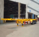 Tri-Axle 20FT 40FT Skeleton Container Chassis Semi Trailer