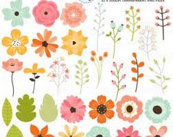 Flower Bunches Clipart Set Floral Clipart Flower Clusters Florals Flower Groups Personal Use Small Commercial Use Flower Clipart Clip Art Flower Clip
