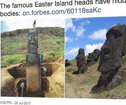 There is a lot of mythology about the statues and. Easter Island Heads Have Hidden Bodies