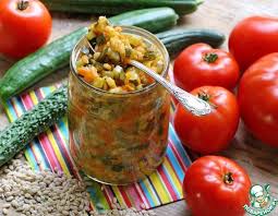 салат из огурцов 3 кг с луком на зиму Rassolnik S Perlovkoj Na Zimu Ogurec Svezhij 3 Kg Pomidor 1 5 Kg Luk Repchatyj 1 Kg Morkov 1 Kg Krupa Perlovaya 500 G Vegetarianskaya Pisha Kulinariya I Russkie Produkty