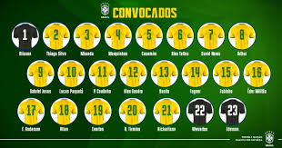 Seleção brasileira dá o pontapé inicial da copa do mundo hoje em são paulo. Selecao Brasileira Numeracao Oficial Para Amistosos De Marco Confederacao Brasileira De Futebol
