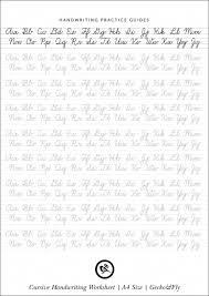Practice your cursive letter writing skills with our free printable alphabet charts for kids. Printable Cursive Handwriting Practice Sheets