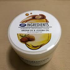Reviewed in the united states on september 24, 2020. Boots Ingredients Intensive Treatment Mask Argan Oil Jojoba Oil Health Beauty Hair Care On Carousell