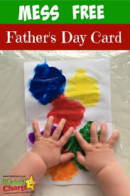 Father's day is a time to celebrate dad for his hard work, for his strength, for his character, and for being a fun parent and playmate for the kids. Father S Day Card Craft Mess Free Activity For Babies