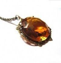Bonnie S Amber Crystal Witch Necklace Etsy Witch Necklace Vampire Diaries Jewelry Body Jewelry