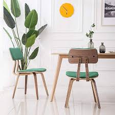 Amazon Com Yeefy Bent Wood Dining Chair Modern Dining Room Chairs Upholste Fabric Dining Room Chairs Dining Room Chairs Upholstered Mid Century Dining Chairs