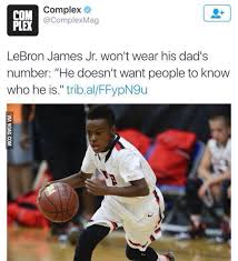 In a recent interview with espn's dave mcmenamin, lebron admitted that this. Coming In Number 4 Please Welcome Lebron James Jr Ay Bruh Who S That Guy 9gag