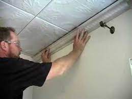 Acoustic ceiling tiles are quick to install compared to other ceiling options such as drywall. Tin Ceiling Installation Complete Snaplock Video Youtube