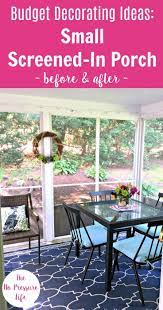 Decorating A Screened In Porch Our Budget Makeover Screened Porch Decorating Screened In Porch Furniture Porch Furniture Layout