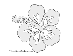 Hibiscus Flower Stencil Free Stencil Gallery Flower Stencil Hibiscus Flower Drawing Handmade Flowers Paper
