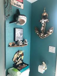 Shark Above Toilet Beach Bathroom Beachbathroom Sharkhead Mermaid Shark Bathroom Decor Shark Bathroom Shark Mermaid