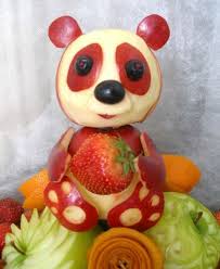 1001 Idees De Sculpture Sur Fruits Et Legumes Sculptures De Fruits L Art Du Fruit Fruit Animaux