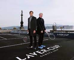 Federer è appena diventato il più anziano vincitore di masters 1000 sarà divertente, dovrò. Roger Federer And The Captain Of The Europe Team Borg For The Launch Of The 2019 Laver Cup In Geneva On 8th February 2019 Switzerland