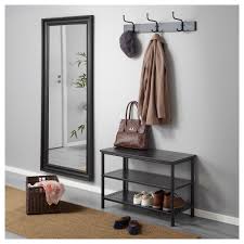 Pinnig Rack With 3 Hooks Black Ikea Small Entryways Ikea Ikea Small Apartment