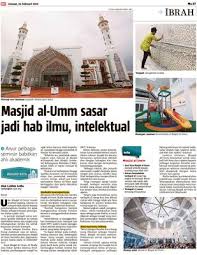 Walaubagaimanapun, kekangan modal menyebabkan pembinaan tergendala. Masjid Al Umm Sasar Jadi Hab Ilmu Intelektual Klik