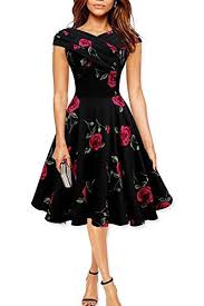 Black Butterfly Vintage Floral 1950 S Pinup Full Circle Swing Dress Black Large Roses Us Size 10 Black Butterfly Clot Vintage Dresses Ball Dresses Fashion