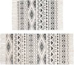 Black And White Hand Towels With Tassels Amazon Com Black And White Hand Towel In 2020 White Hand Towels Cotton Area Rug Cotton Rug