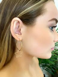 Star Hoop Earrings