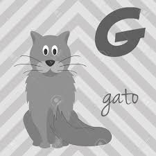 I will teach you how to use the g in spanish. Cute Cartoon Zoo Illustrated Alphabet With Funny Animals Spanish Alphabet G For Gato Learn To Read Isolated Vector Illustration Royalty Free Cliparts Vectors And Stock Illustration Image 103178536