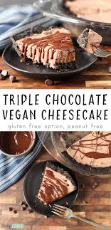 Easy philly oreo cheesecake king of cooking. Triple Chocolate Vegan Cheesecake Gluten Free Option The Fit Cookie